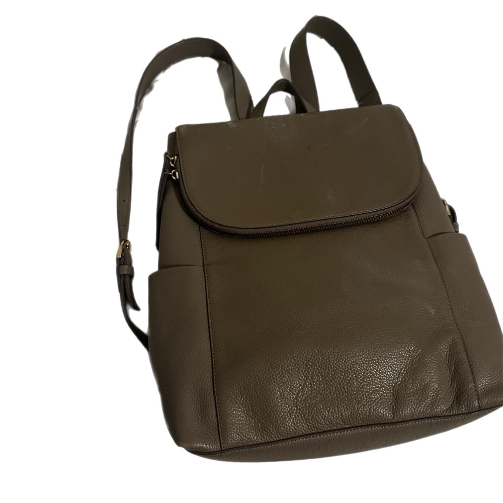 Nordstrom Gray Leather Backpack